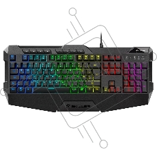 Игровая клавиатура Sharkoon Skiller SGK4 (резиновые колпачки, RGB подсветка, USB)