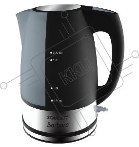 Чайник электрический Scarlett SC-1020 2.2л. 2200Вт черный (корпус: пластик)