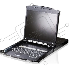 Переключатель KVM Консоль управления 16-портовый LCD 19