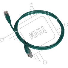 Патч-корд TWT UTP кат.5e, с заливными колпачками, 0.3 м, зеленый