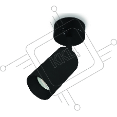 Накладной спот с выключателем Ambrella light TA127 BK черный GU10 max 12W D70*164*D55