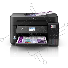 МФУ струйный Epson EcoTank L6270, A4, цветной, печ. до 33/15.5 стр/мин. (ч/б/цв.), 1200 x 4800 dpi (печ.), 1200x2400dpi (скан.), USB, RJ-45, Wi-Fi