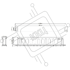 Кабельный органайзер Hyperline CM-1U-D75-PL-COV 1U шир.:19