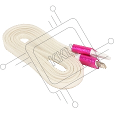 Кабель Gembird USB 2.0 Cablexpert CC-ApUSBr1m, AM/Lightning 8P, 1м, силиконовый шнур, разъемы розовый металлик, пакет