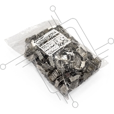 Коннектор ExeGate PL45-C5-8P8C-SH-100 RJ-45 Кат.5e (8P8C) под одножильный кабель, экранированный, золотое напыление (100шт)