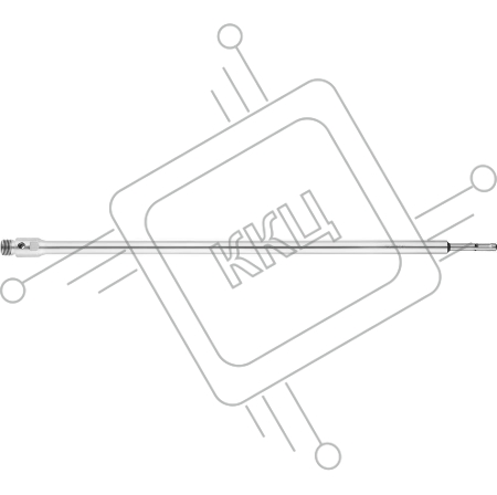 Переходник ЗУБР 29187-600  державка для бур коронки SDS+ конусное крепление L600мм М22