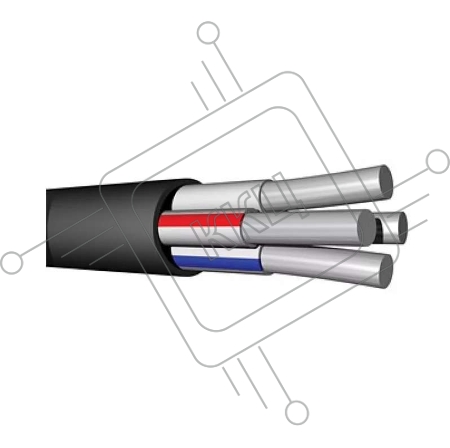 Кабель АВВГ 4х6.0 (бухта) (м) Альгиз К ФР-00000410