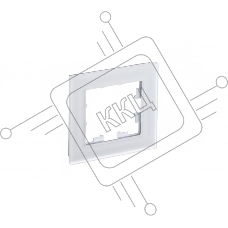 Рамка 1-м AtlasDesign Nature матовый стекло белый SchE