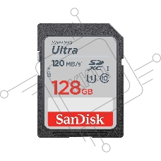 Флеш карта SD 128GB SanDisk SDXC Class 10 UHS-I Ultra 120MB/s