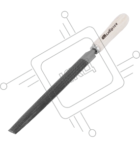 Напильник, 250 мм, полукруглый, деревянная ручка// Сибртех