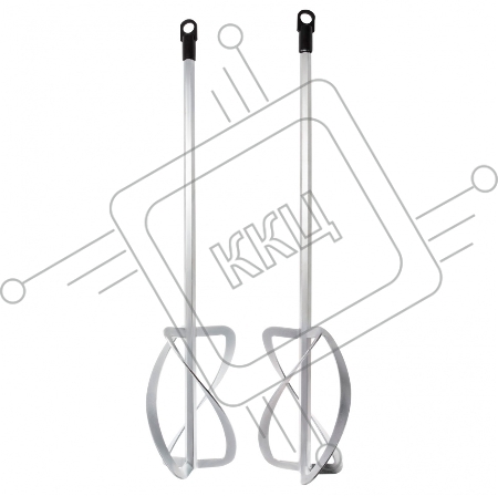Комплект насадок для строительного миксера, 2шт., 220х560 мм, оцинкованные, хвостовик HEX13// Denzel