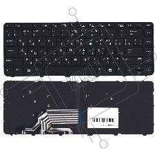 Клавиатура для ноутбука HP ProBook 430 G3 440 G3 445 G3 черная с рамкой и подсветкой