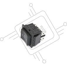 Выключатель возвратный на тельфер/стартер (9089) 301050