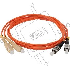 Патч-корд Lanmaster TWT-2FC-2SC/OM2-3.0 2x50/125 OM2 FC дуплекс-SC дуплекс 2м ПВХ оранжевый