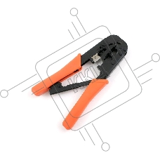 Монтажный инcтрумент Gembird T-568R Универсальные клещи для обжима и разделки кабеля RJ-11 (6p4c/6p2c), RJ-12 (6p6c), RJ-45 (8p8c) с фиксатором