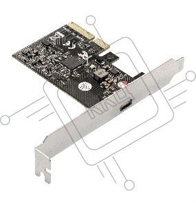 Контроллер ExeGate EXE-321 EX293839RUS (PCI-E x4 v3.0, 20Gbps (USB3.2 GEN2x2) Type-C ext., ASMedia Chipset ASM3242)