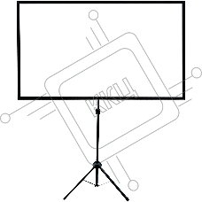 Экран на треноге Cactus 100x177см X-type CS-PSTX-100x177 16:9 напольный натяжной черный