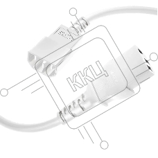 Кабель питания удлинитель GCR С13 - С14, 3*0.75mm, 2.0m, белый