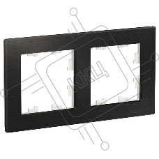 Рамка 2-м AtlasDesign Nature металл оникс SchE ATN312302