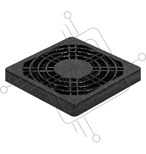 Решетка для вентилятора с фильтром 70х70 ExeGate EG-070PSFB (70x70 мм, пластиковая, квадратная, с пылевым фильтром, черная)
