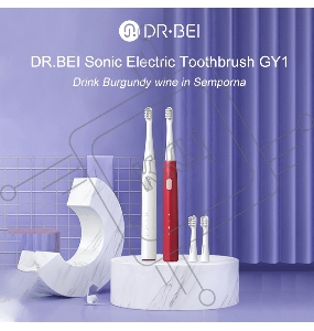 Электрическая зубная щетка DR.BEI YMYM GY1 Sonic Electric Toothbrush красная