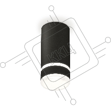 Светильник Ambrella Light XS8162005 SBK/FR черный песок/белый матовый GX53 (C8162, N8445)
