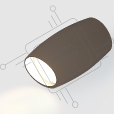 Спот GWL-GU10-M-IP20 Графит Скошеный верх Бочонок