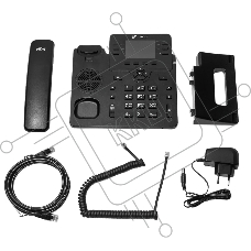 IP-телефон Flat-Phone B6: 6 SIP-аккаунтов, 2 порта 10/100/1000BASE-T (RJ-45), ЖК-дисплей, PoE, адаптер питания 220В, ТОРП