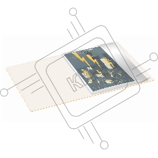 Папка с 20 прозрачными вкладками Бюрократ Double Neon DNE07V20OR A4, пластик, 0.7мм, оранжевый
