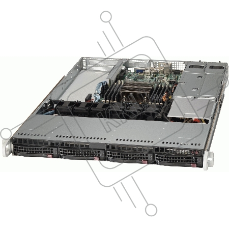 Платформа SuperMicro 5019S-WR no CPU(1) E3-1200v5/6thGenCorei3/ no memory(4)/ on board RAID 0/1/5/10/no HDD(4)LFF/ 2xGE/ 2xPCIEx8,1xPCIEx4,1xM.2 connector/ 2Rx500W