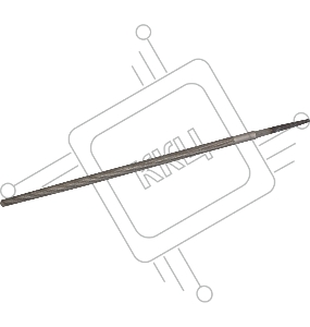 Напильник ЗУБР 1650-25-2_z01 ПРОФЕССИОНАЛ  круглый, № 2, 250мм