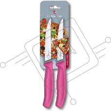 Набор ножей кухонных Victorinox Swiss Classic (6.7936.12L5B) компл.:2шт розовый блистер