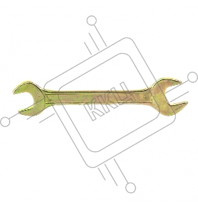 Ключ рожковый, 17 х 19 мм, желтый цинк// Сибртех