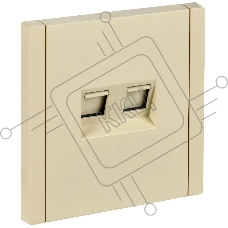 Розетка комп. 2-ая RJ45 кат.5E FP433 IEK FORTE&PIANO Ваниль