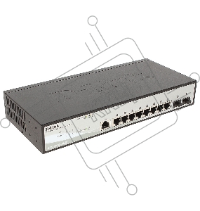 Сетевое оборудование D-Link DGS-1210-10/ME/A1A Коммутатор 2 уровня с 8 портами 10/100/1000Base-T и 2 портами 1000Base-X SFP 