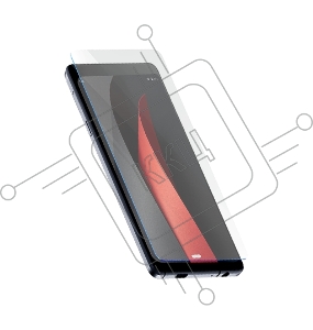 Защитное стекло для телефона BQ-6022G Aura (2.5D Full Glue Черная Рамка)