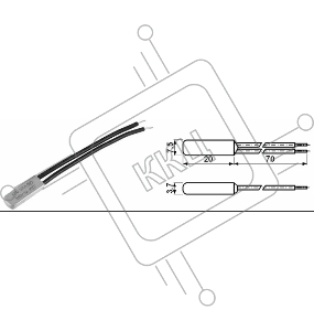 Термостат биметаллический KSD9700 5А/115 С нормально разомкнутый