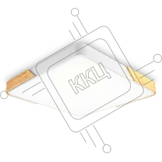 Потолочный светодиодный светильник Ambrella light FZ1312 WH/LW белый/светлое дерево 36W 5000K 400*400*50 (без ПДУ)