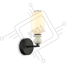 Настенный светильник Ambrella light LH53148 BK/FR черный/белый 6W 3000K 100*165*310