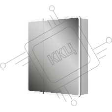 Зеркальный шкаф Bau Stil 70х80, LED подсветка, сенсор, плавное закрывание, оборачиваемый