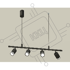 Светильник Ambrella light XB9002150/4 SBK/FR черный песок/белый матовый MR16 GU5.3 (С9002, С6313, N6221)
