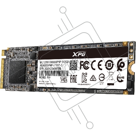 Накопитель SSD Adata 512GB M.2 XPG SX6000 Pro, 2280, PCI-E 3x4, [R/W - 2100/1400 MB/s] 3D-NAND TLC, Realtek