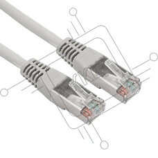Пaтч-корд Rexant  F/UTP, категория 5e, RJ45-RJ45, экранированный, 24AWG, LSZH, серый, 0,5м