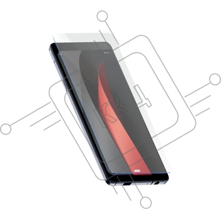 Защитное стекло для телефона BQ-6030G Practic (2.5D Full Glue Черная Рамка)