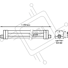 Св-к светодиодный Gauss IP65 1170*60*55мм 36Вт 2500lm 6500К линейн. мат. с возм. соед. в линию  843425336  Gauss