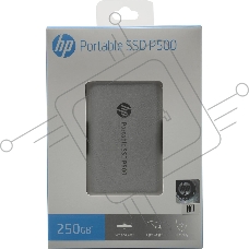 Накопитель External SSD HP 250GB P500 Series Silver <7PD51AA#ABB> (USB 3.2 Gen2 Type-C, up to 370/200Mbs, 100TBW, 79х54х10, 45g)