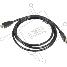 Кабель аудио-видео Behpex HDMI (m)/HDMI (m) 2м. позолоченные контакты черный
