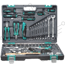 Набор инструментов STELS 14111  1/2'' 1/4'' CrV пластиковый кейс  98 предм.