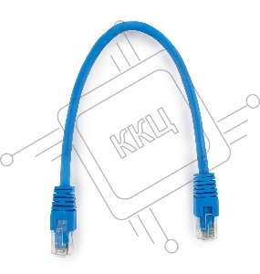 Патч-корд UTP Cablexpert кат.6, 0.25м, литой, многожильный (синий)