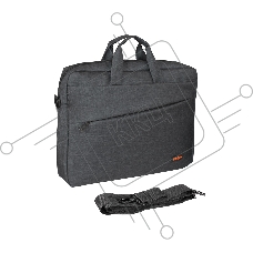Сумка ExeGate Business ECC-045 Black, черная, полиэстер повышенной плотности 600D, 15.6